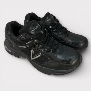 Vionic 23Walk 2.0 Black Sneaker Wome's 9.5 Comfort Orthotic Walking Shoes Travel